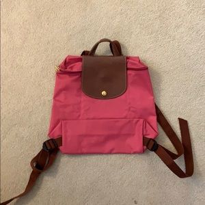 Longchamp Le Pliage backpack in pink